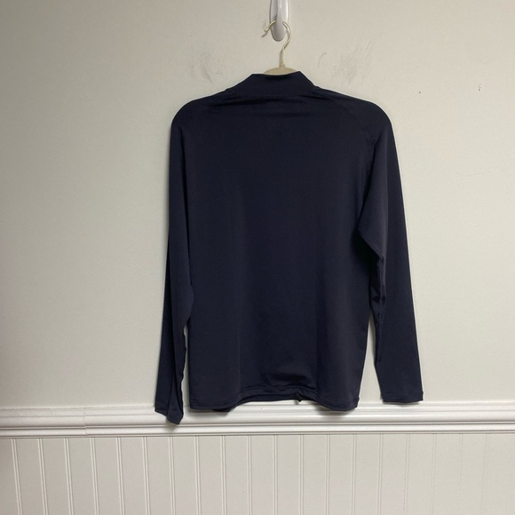 TSLA Men’s Long Sleeve Compression Shirt Athletic Workout Navy Size Medium - Picture 5 of 6